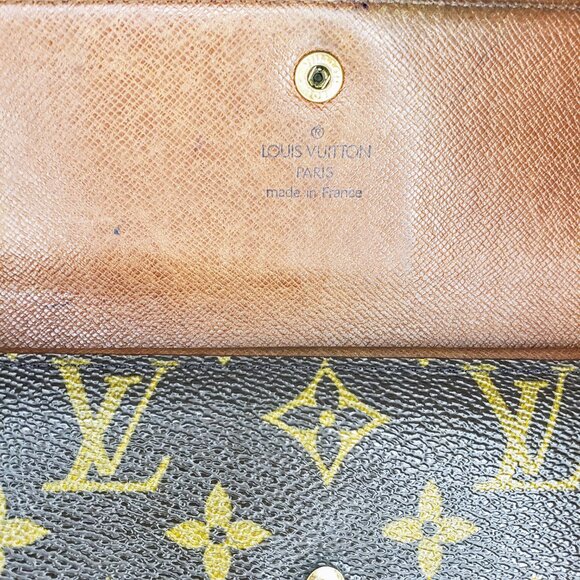Louis Vuitton Long Trifold Wallet - Vintage Monogram Porte Tresor International - Picture 8 of 13